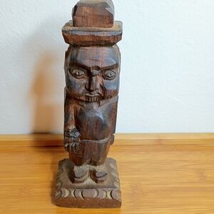 Handcrafted Wooden Sculpture Folk Art